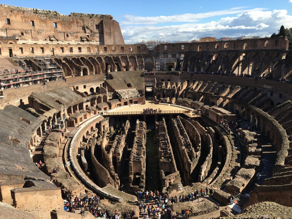 Looking Down From The Third Ring, Colosseum, Rome, Italy.JPG