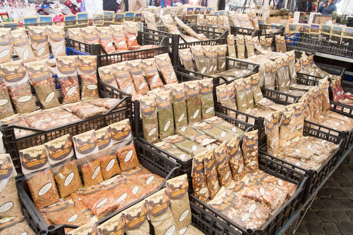 Prepacked Spices, Campo de' Fiori, Rome, Italy