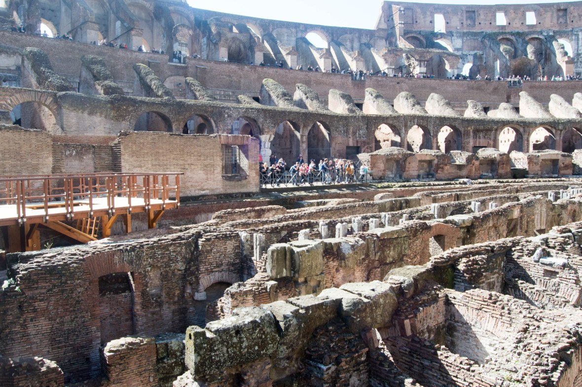 Reconstructed Trap Door, Colosseum, Rome, Italy