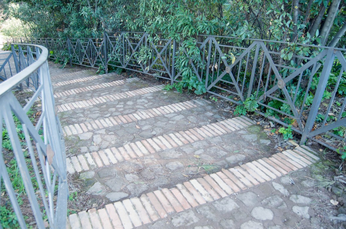 Stairs, Palatine Hill, Rome, Italy