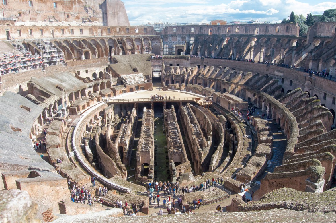 View From The Third Floor, Inside The Colosseum, Rome, Italy