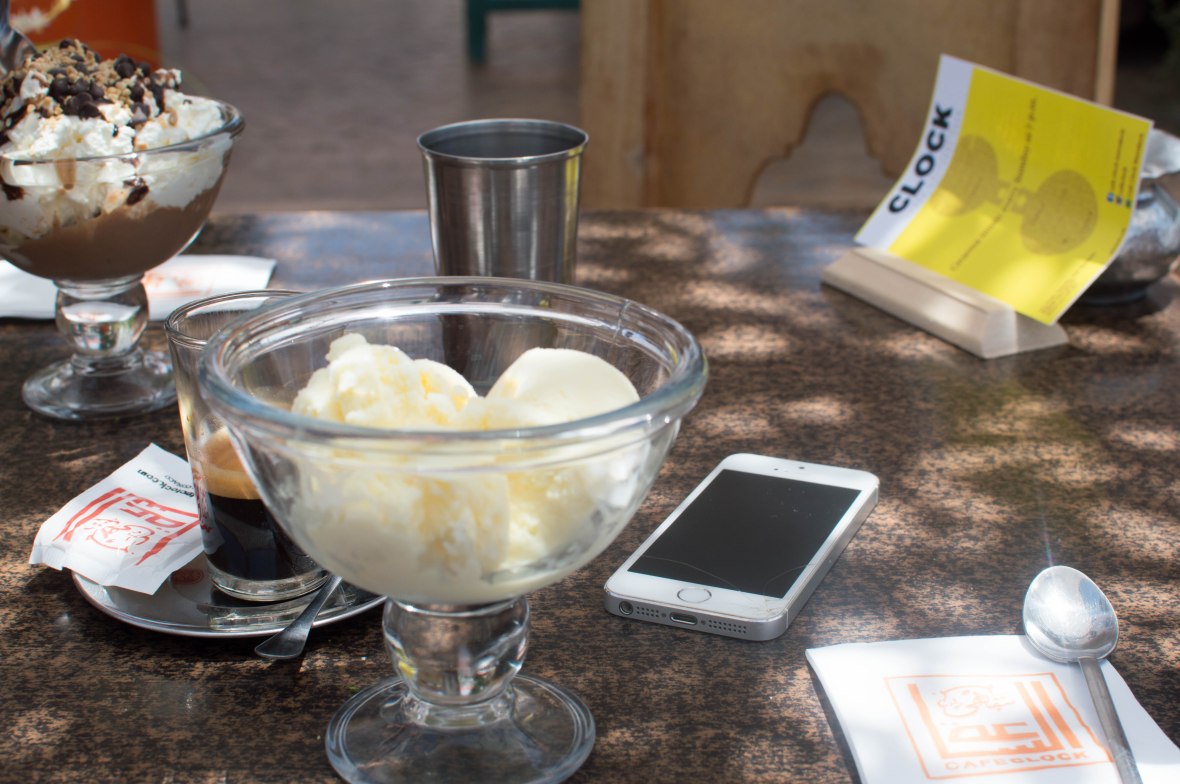 Affogato, Cafe Clock, Marrakech, Morocco