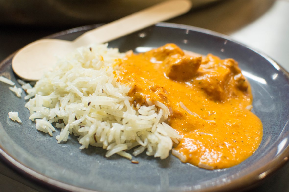 Butter Chicken With Rice, Darbaar Restaurant, London