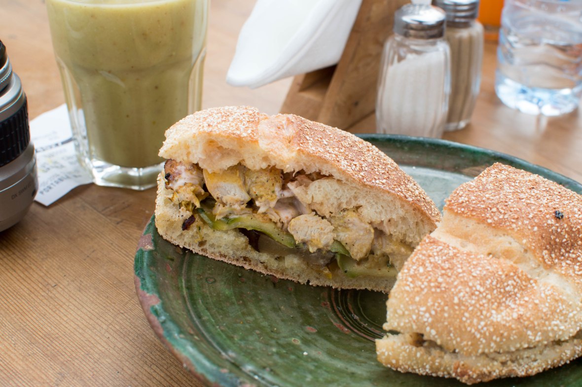 Chicken Sandwich, La Terrasse des Epices, Marrakech, Morocco