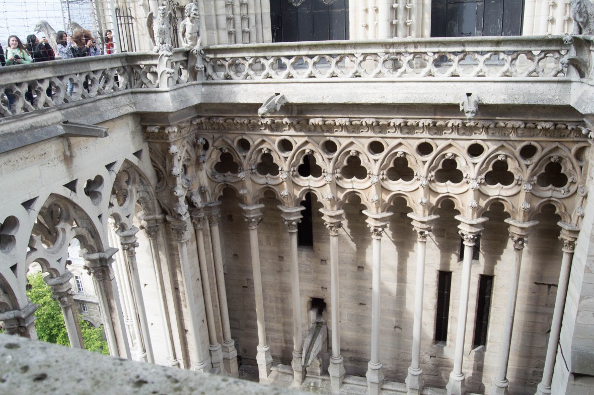 Columns, Notre Dame, Paris, France