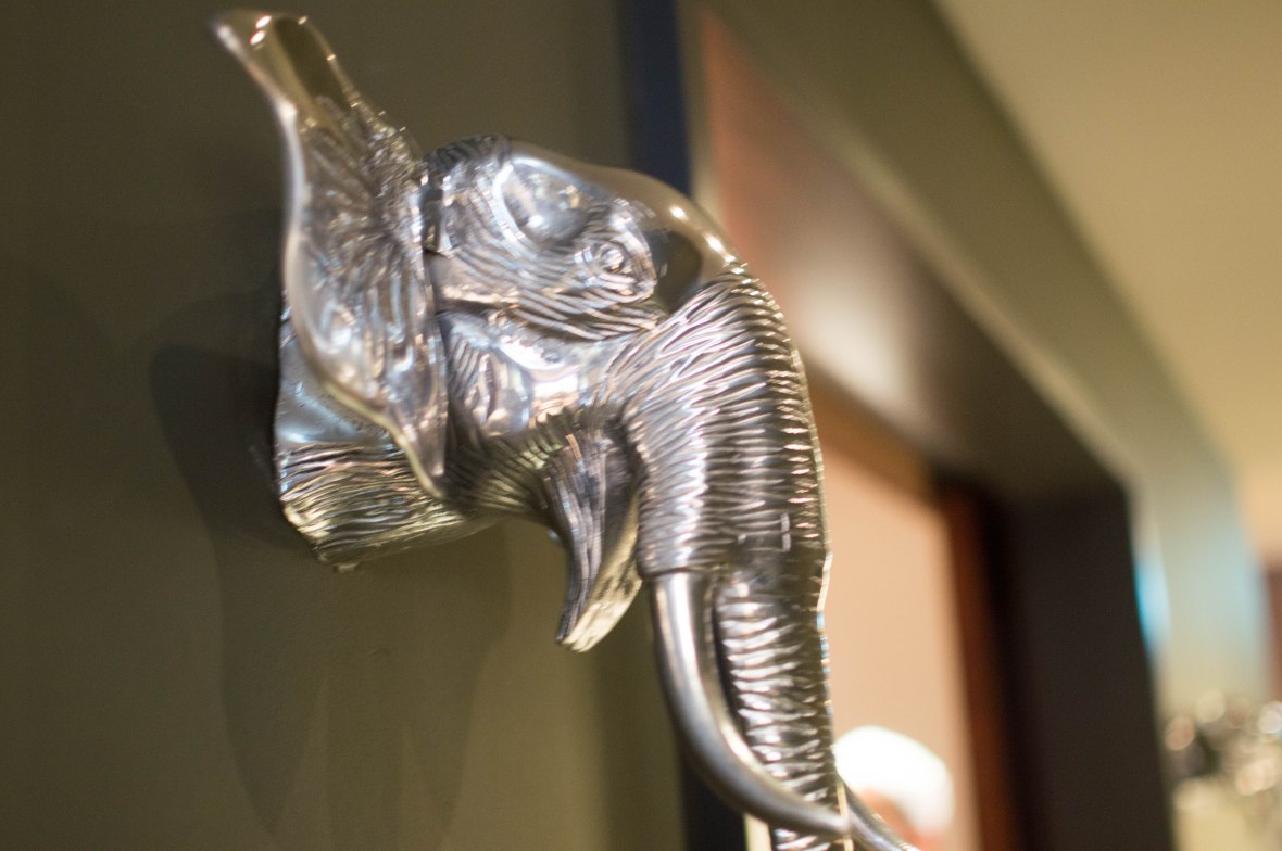 Elephant Head Decor, Darbaar Restaurant, London