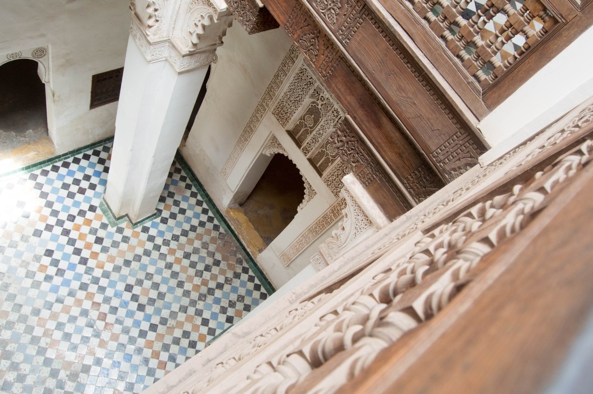 Looking Down, Ben Youssef Madrasa, Marrakech, Morocco