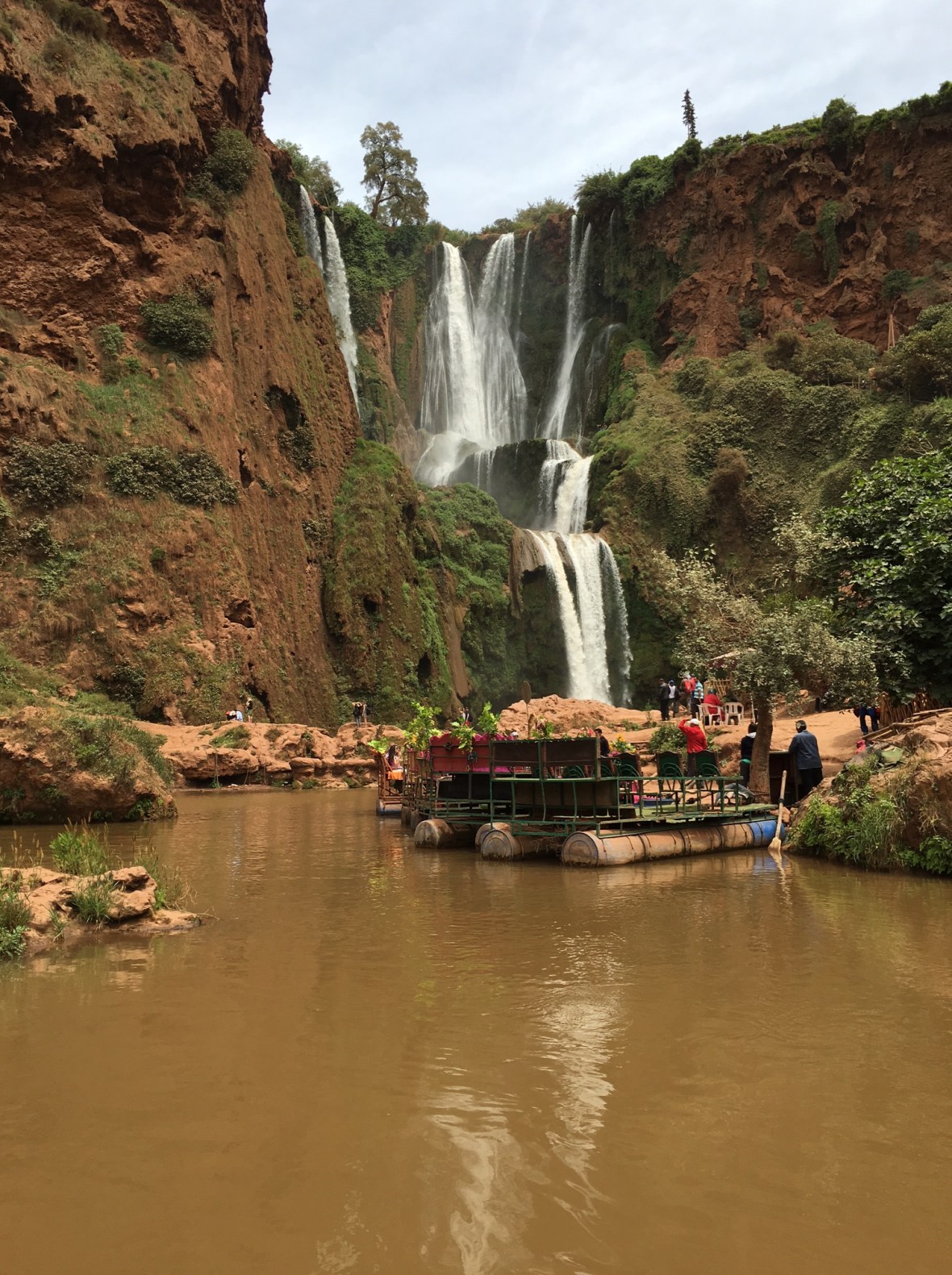 Looking Up At The Ouzoud Falls, Morocco