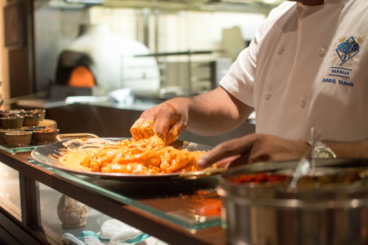 Marinaded Chicken, Darbaar Restaurant, London