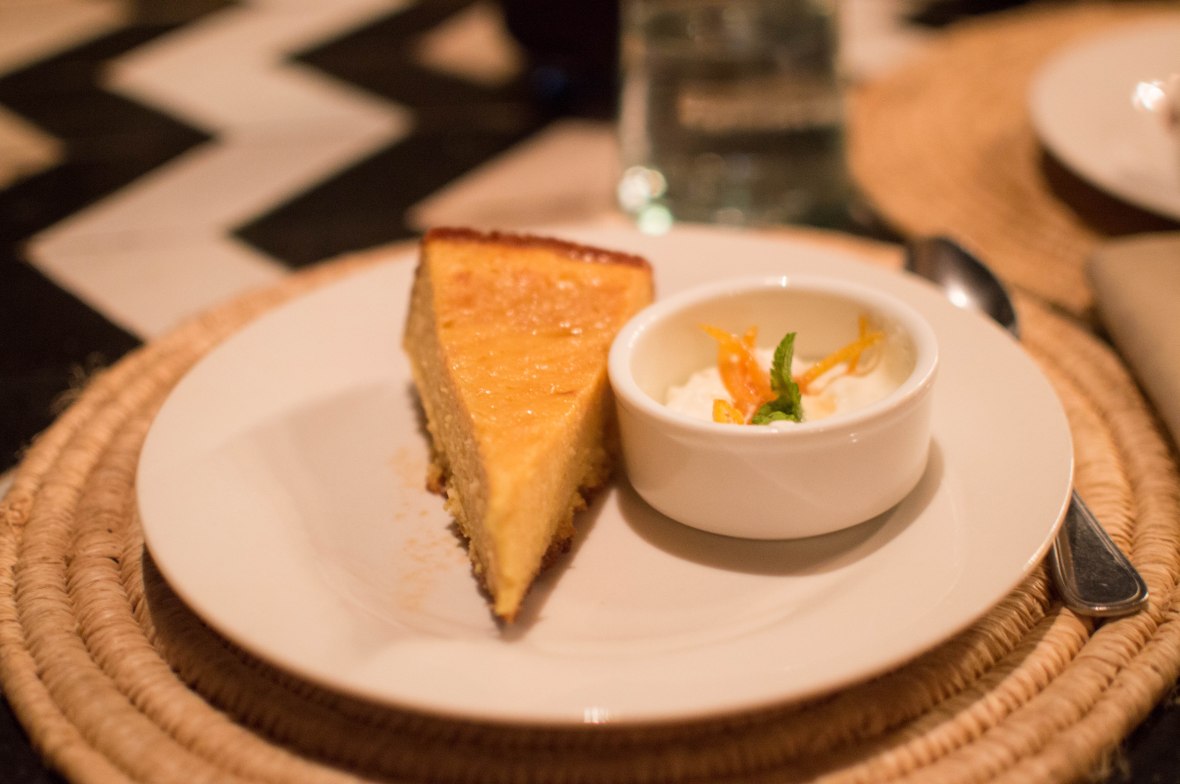 Orange Cake With Whipped Cream, Nomad, Marrakech, Morocco