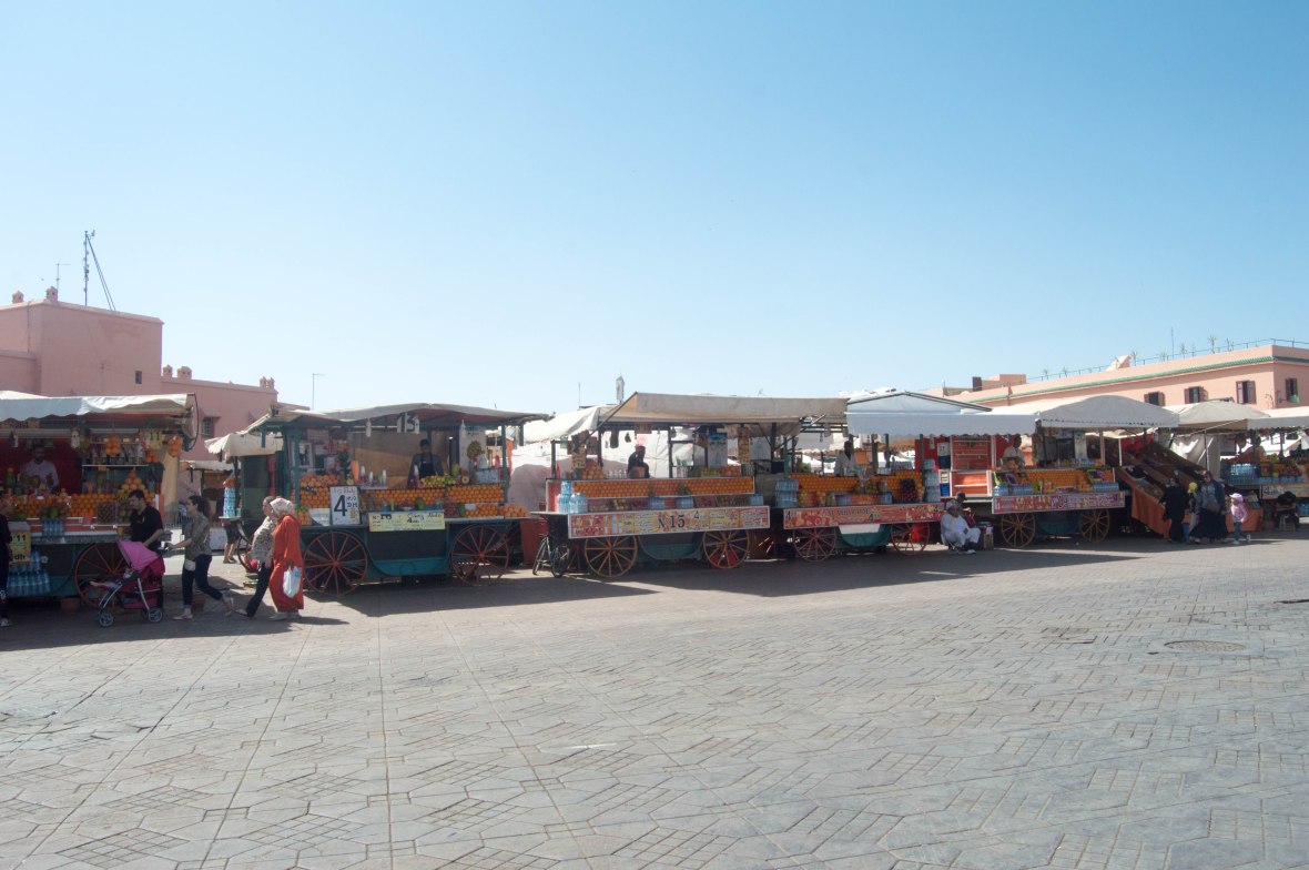 Orange Juice Stands, Jemaa El Fna, Marrakech, Morocco