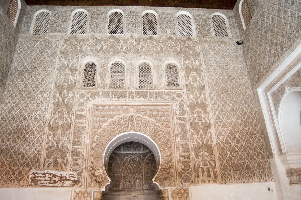 Prayer Hall, Ben Youssef Madrasa, Marrakech, Morocco
