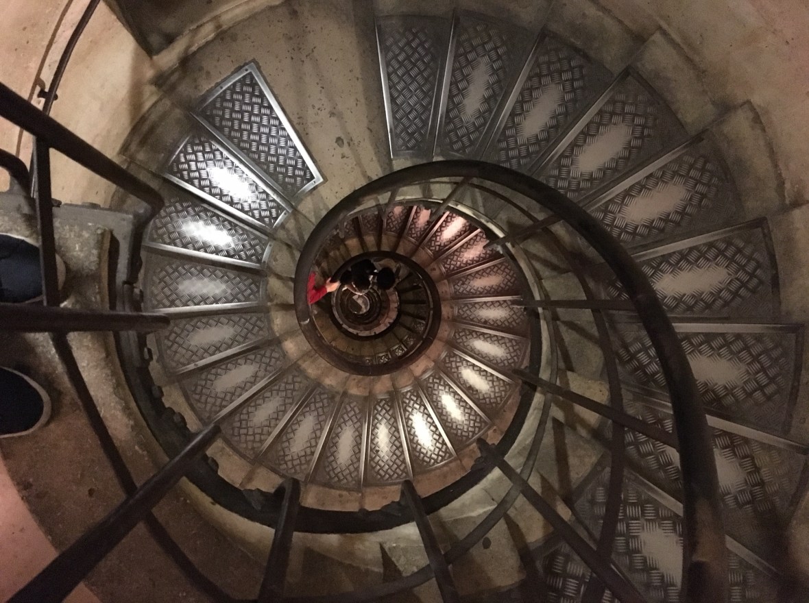 Spiral Staircase, Arc de Triomphe, Paris, France