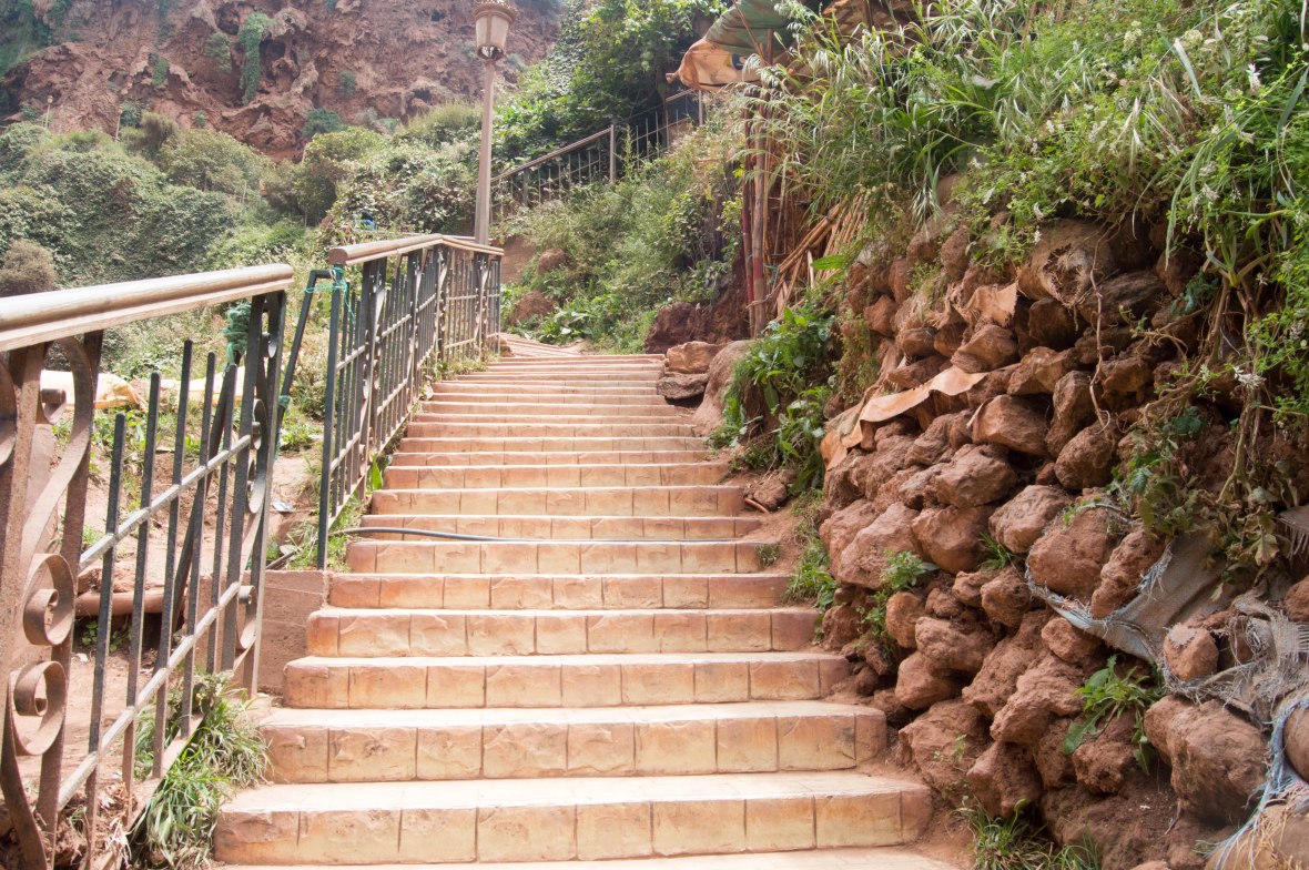 Stairs, Cascades d'Ouzoud, Morocco