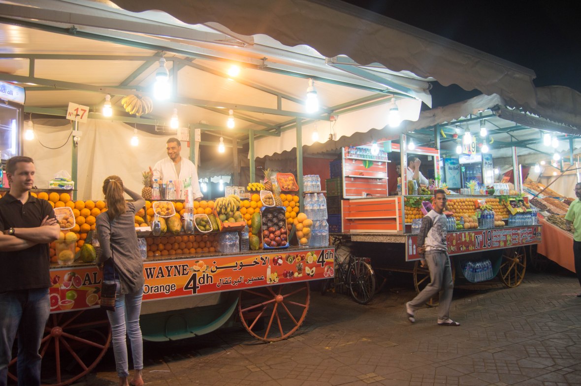 Stand 17, Orange Juice, Jemaa El Fna, Marrakech, Morocco