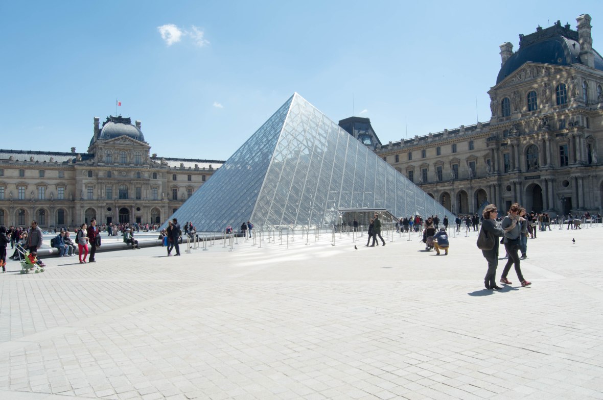 The Louvre Pyramid, Paris, France