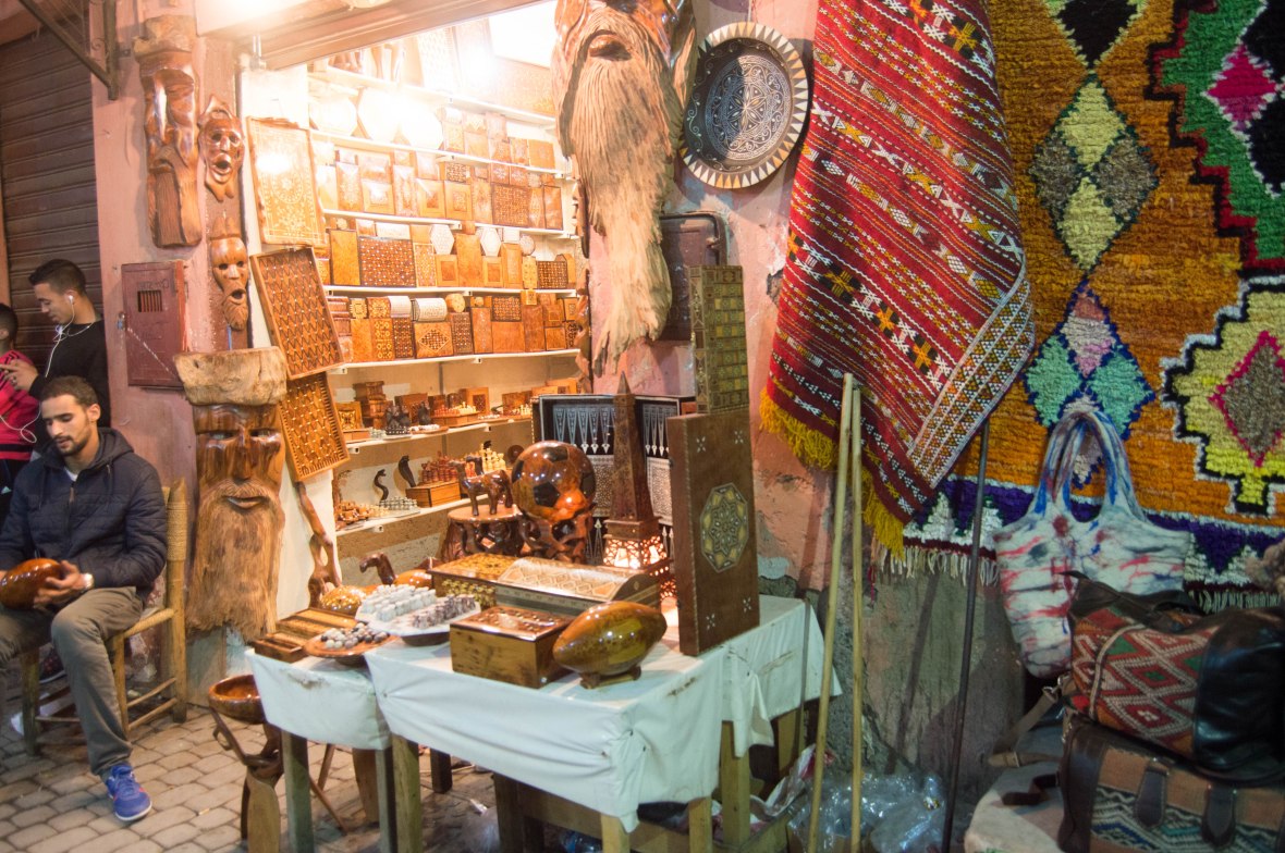 Woodwork Shop, Souks, Marrakech, Morocco
