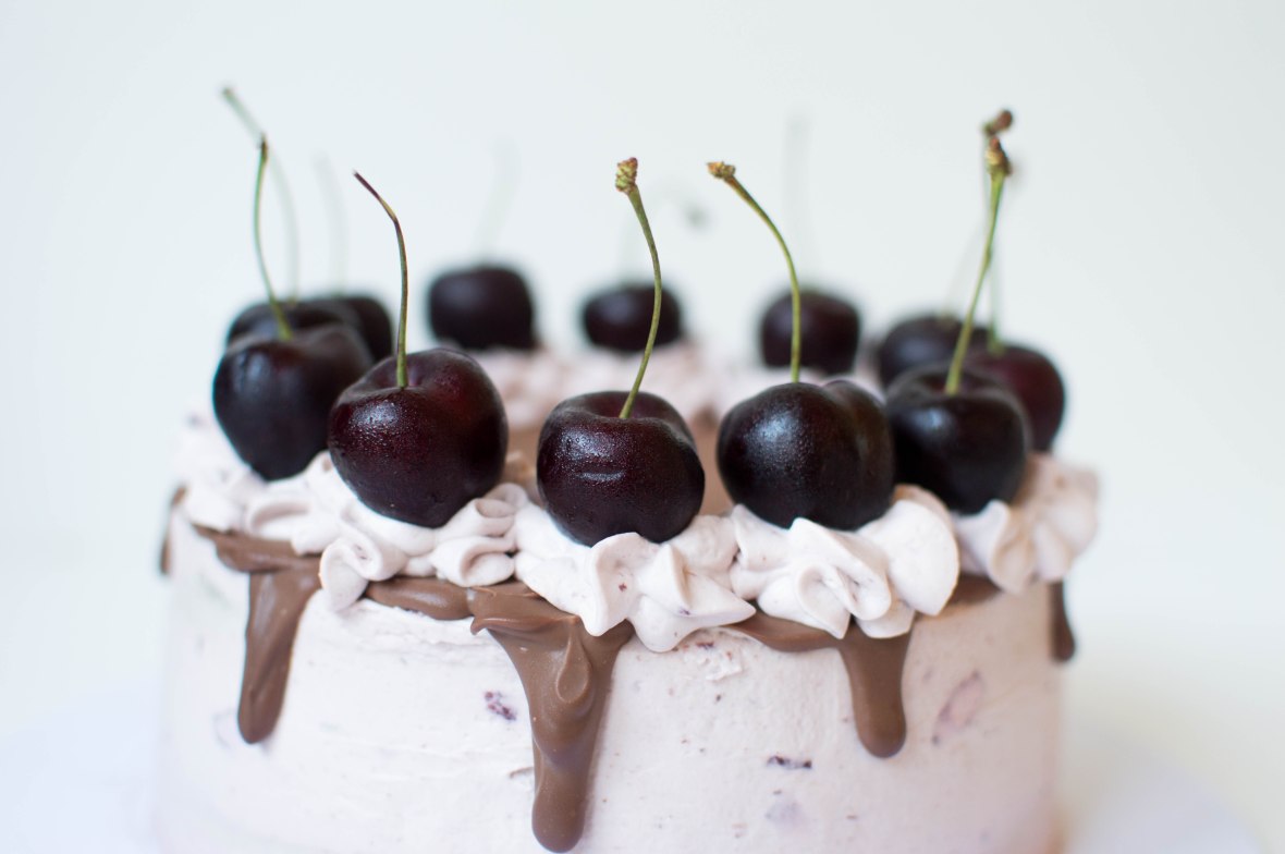 Dark Chocolate And Black Cherry Cake - Kay's Kitchen