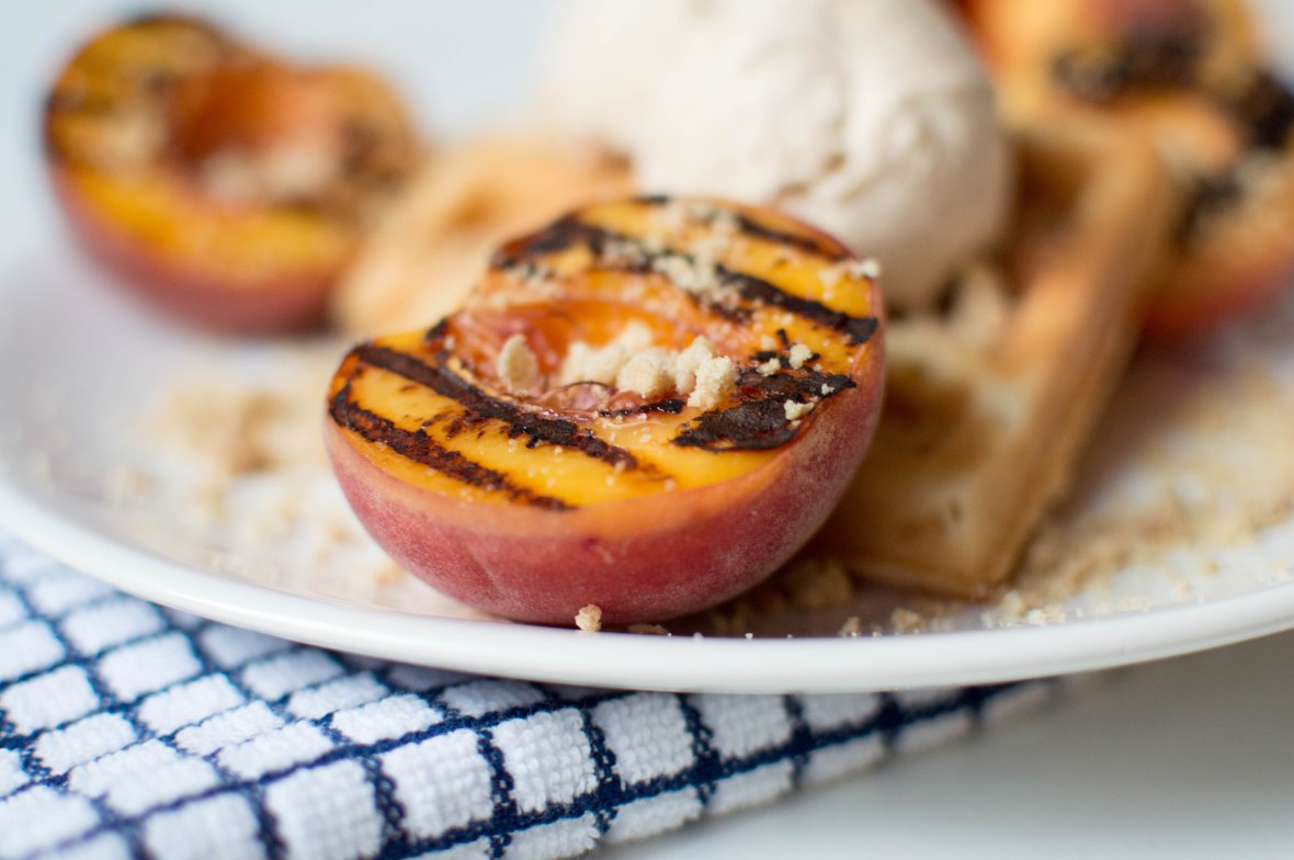 Maple Grilled Peaches - Kay's Kitchen