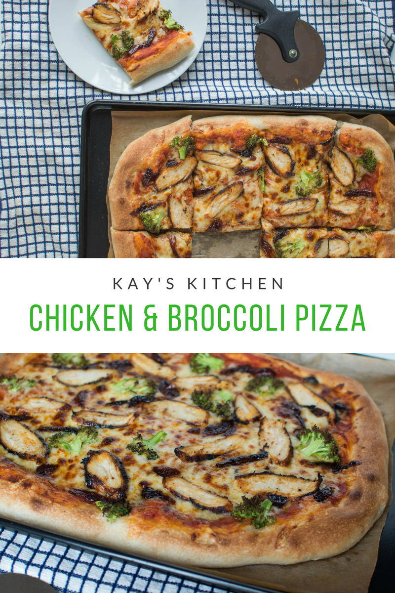 Chicken &amp; Broccoli Pizza - Kay's Kitchen