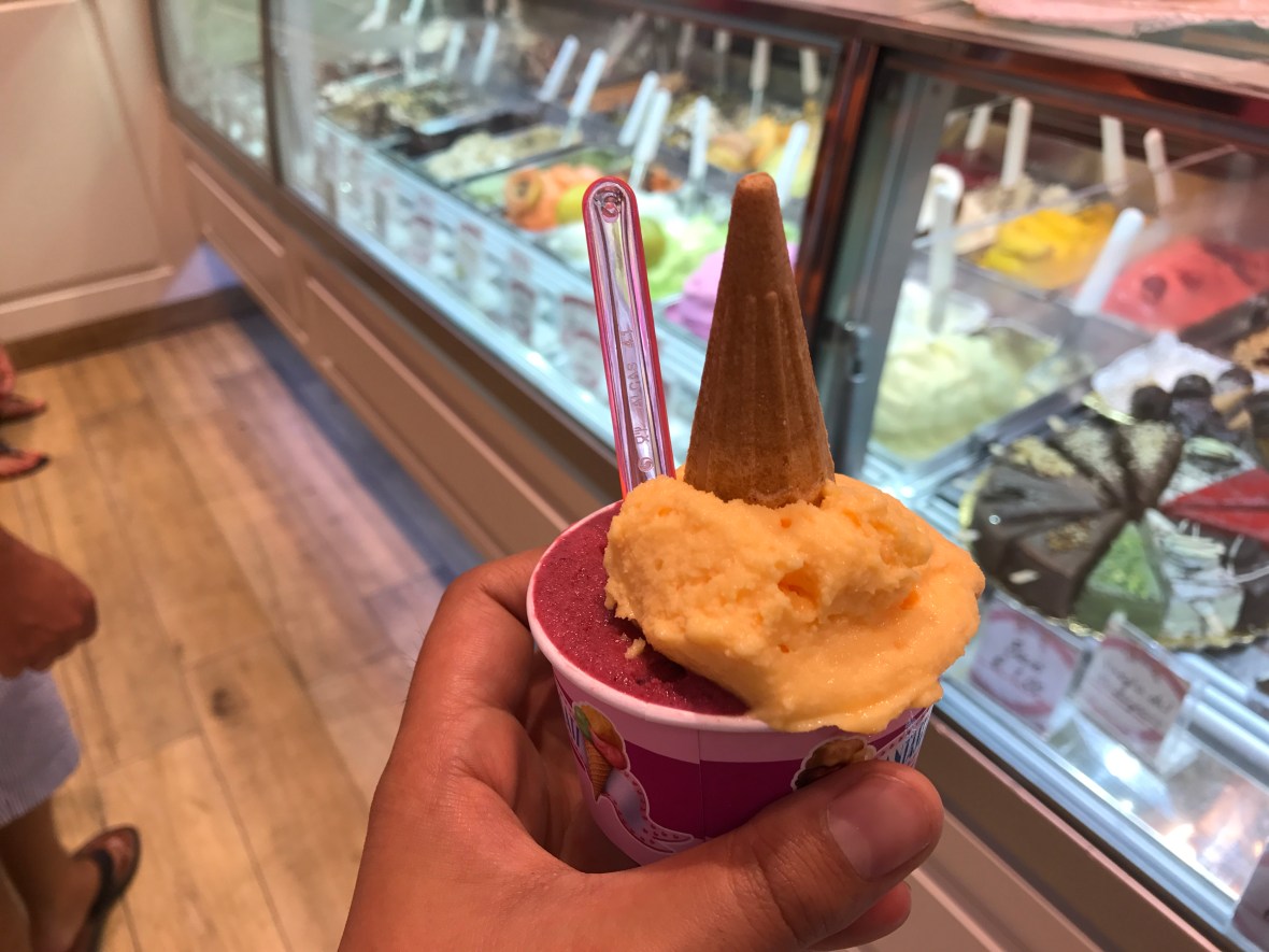 Berry &amp; Passionfruit Sorbet, Fantasia Gelati, Naples, Italy