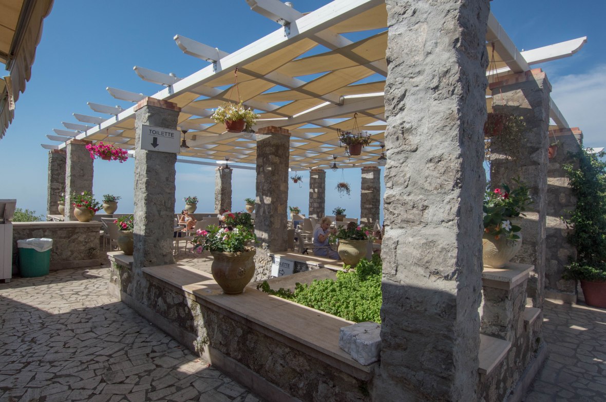 Cafe, Mt Solaro, Capri, Italy