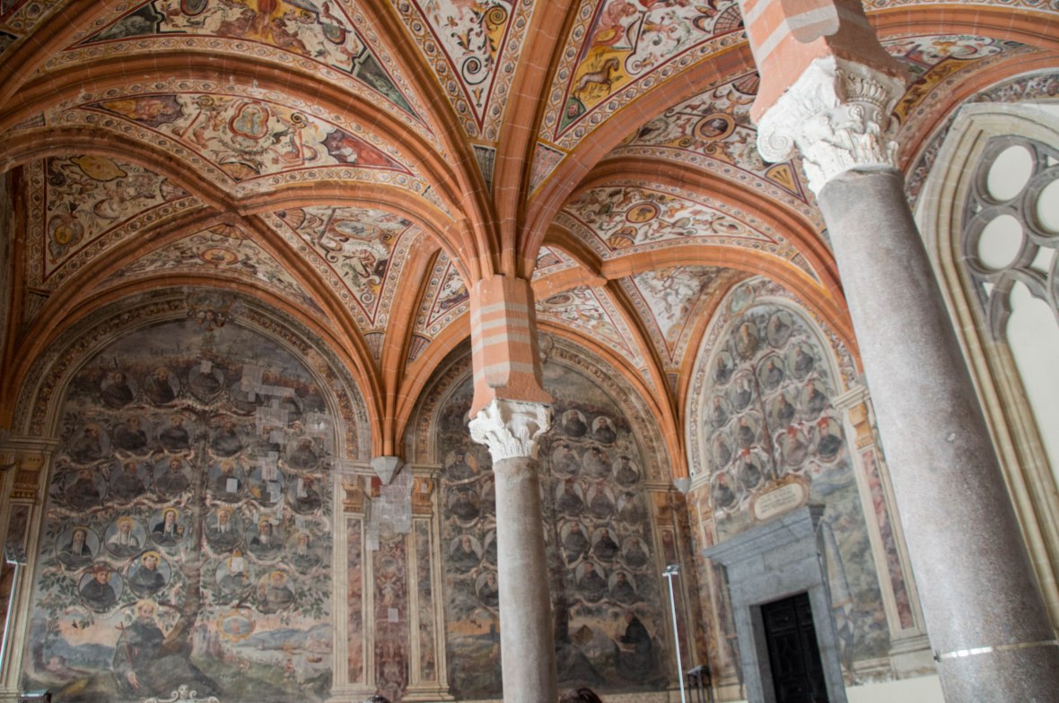 Ceiling, Chapter Hall, San Lorenzo Maggiore, Naples, Italy