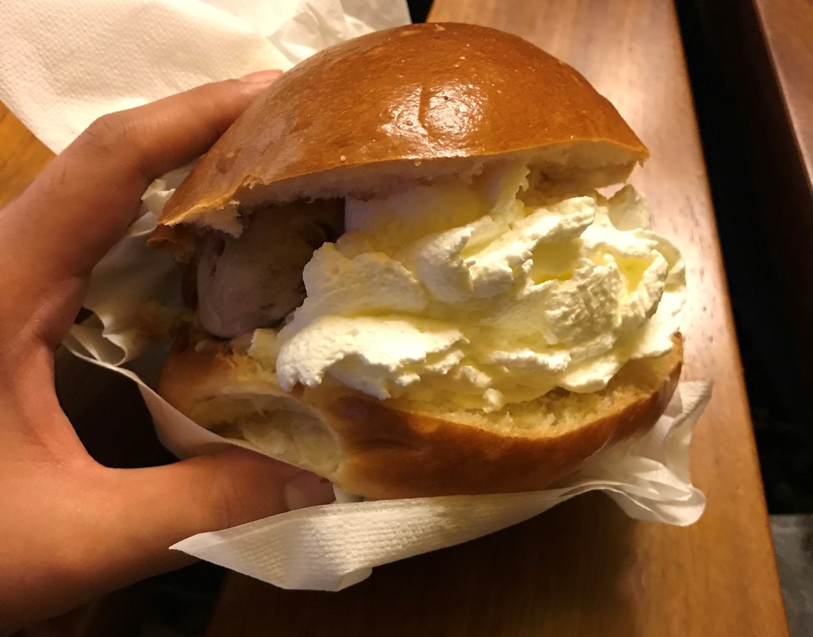 Gelato Sandwich, Chalet Ciro Mergellina, Naples, Italy