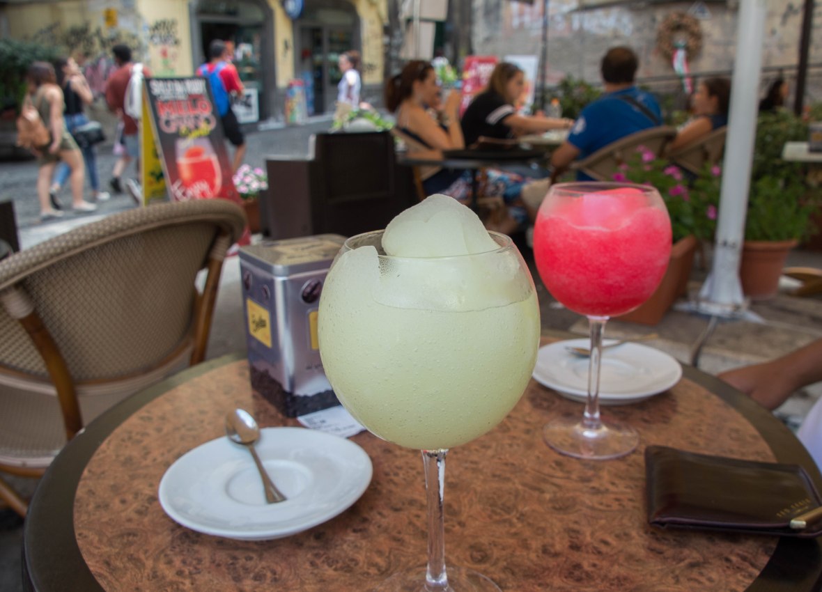 Lemon Granita, Naples, Italy