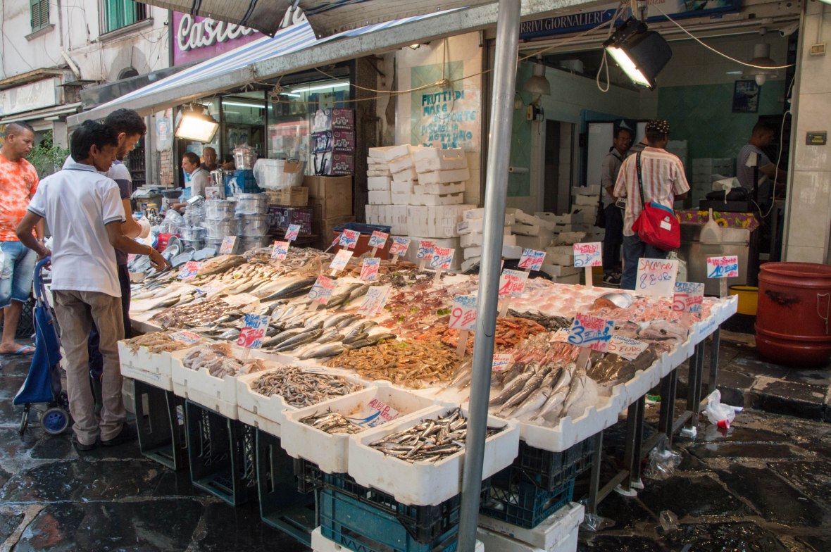 Seafood, Porta Nolana Market, Naples, Italy