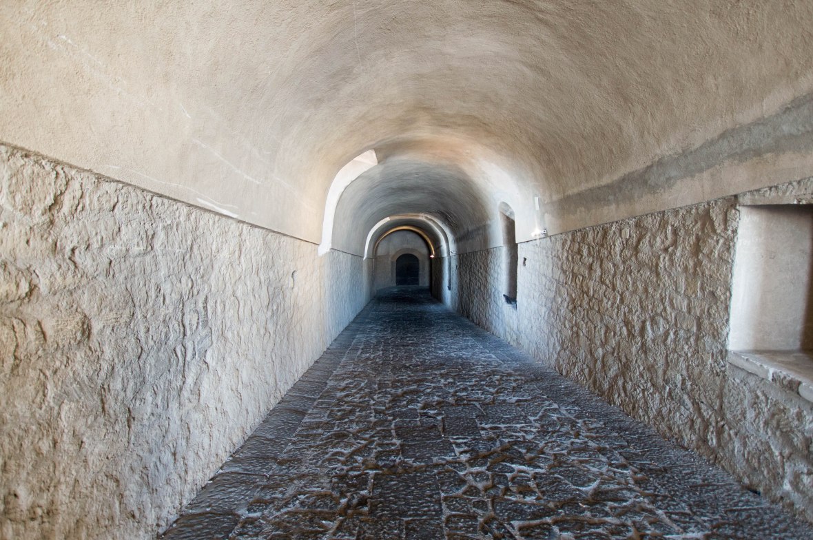 Tunnel, Castel Sant'Elmo, Naples, Italy