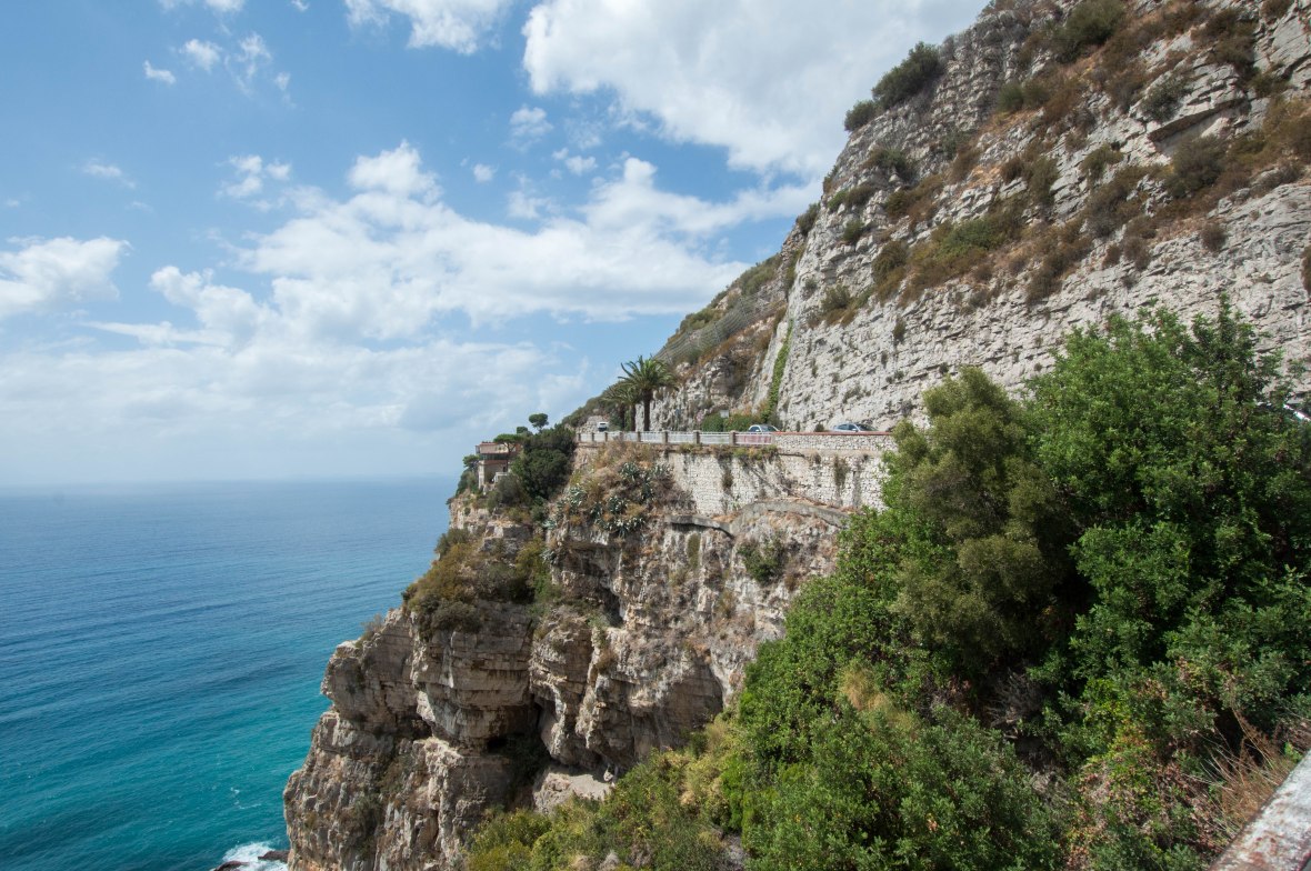 Coastal Road From Naples To The Amalfi Coast, Italy