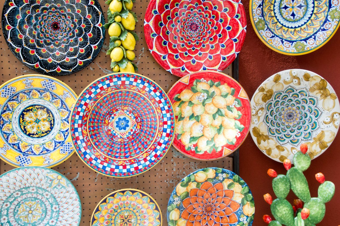 Painted Plates, Ceramica Assunta, Positano, Italy