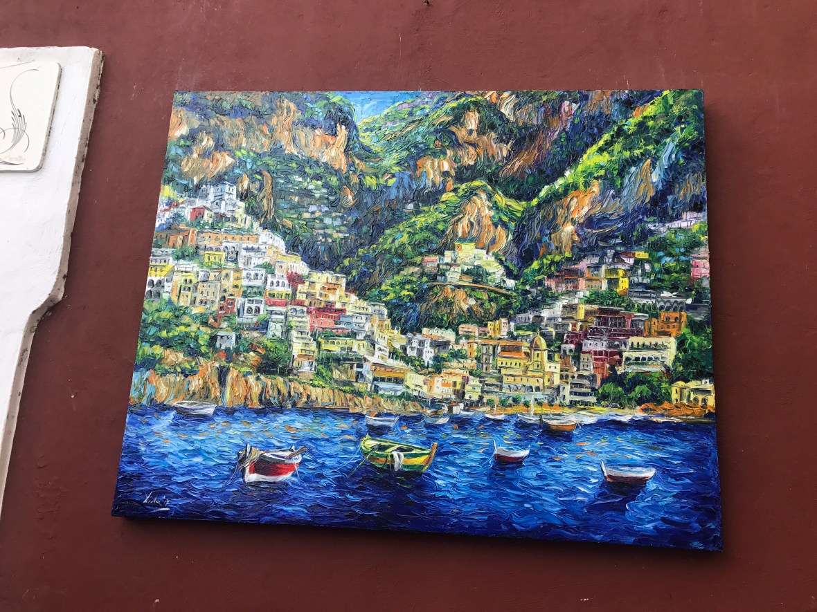 Painting Of Positano, Italy
