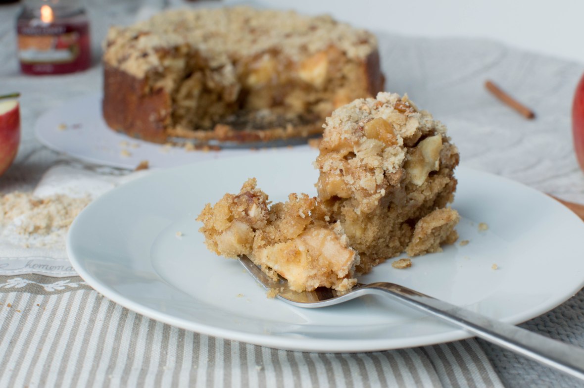 Apple Cake With Caramelised Apples and Crumble - Kay's Kitchen (2)