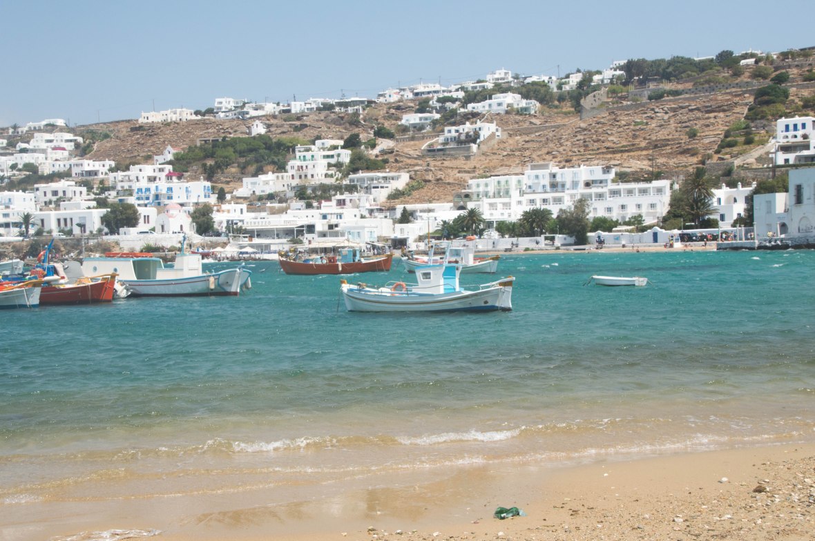 Boats At The Port, Mykonos, Greece