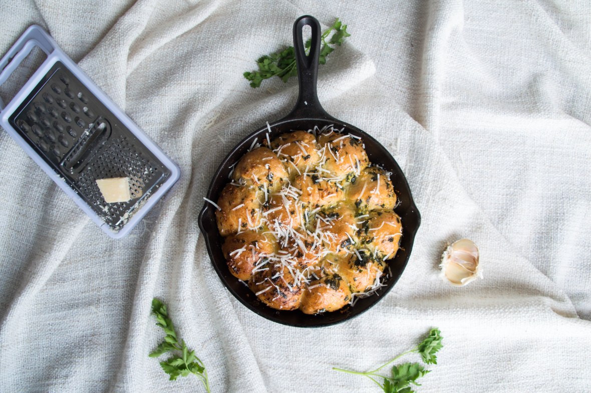 Garlic Dough Balls With Thyme, Parsely And Basil - Kay's Kitchen