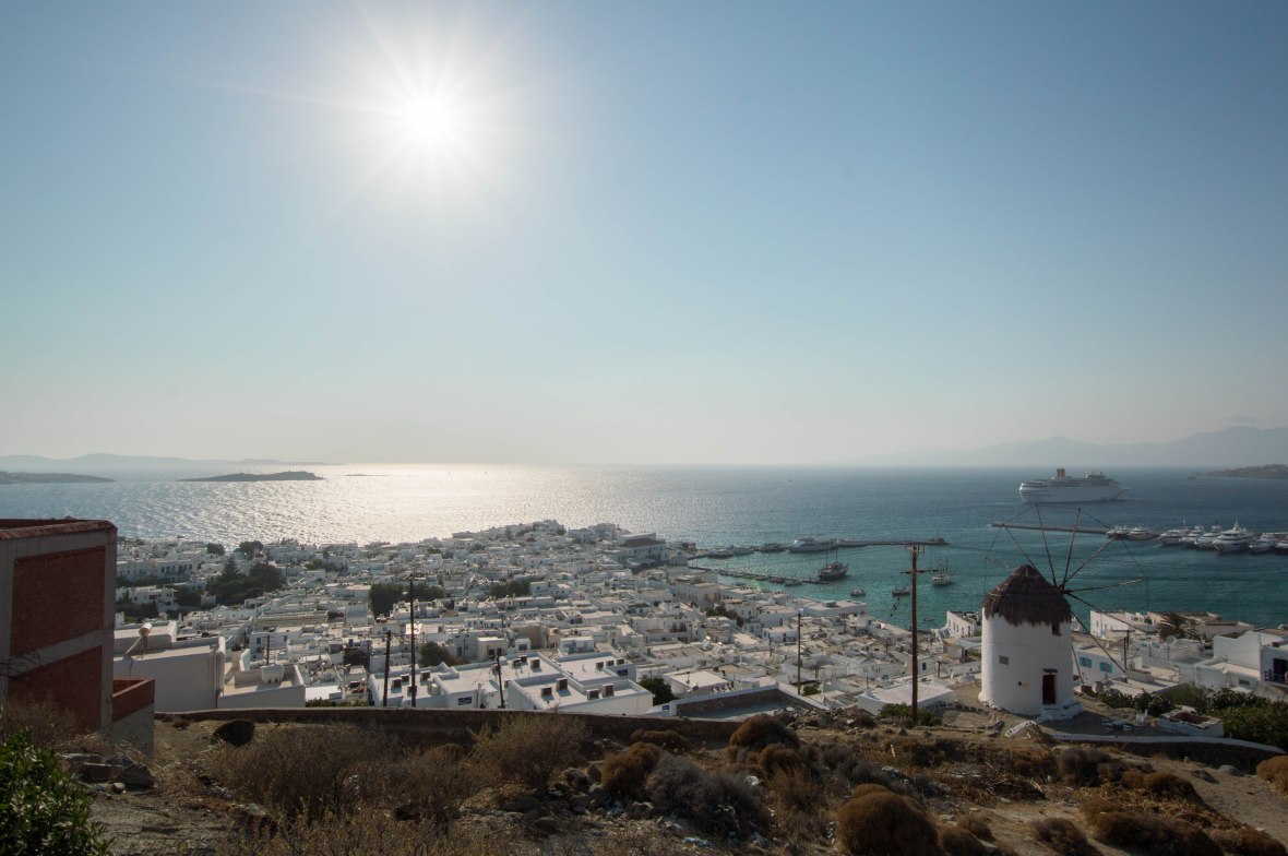 View Over Mykonos Town, Greece