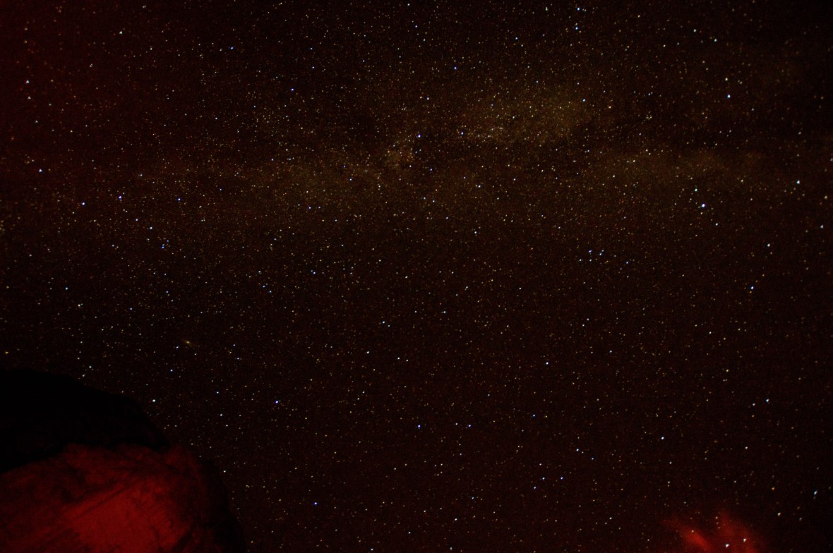 Looking Up At The Stars, Wadi Rum Desert, Jordan
