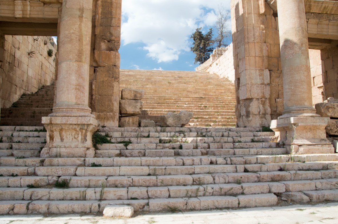 Stairs To The Temple of Artemis, Jerash, Jordan
