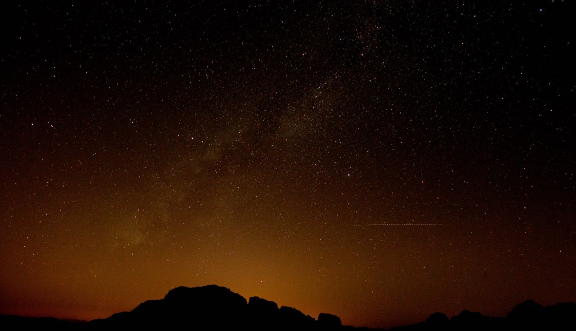 Stars In The Night Sky, Wadi Rum Desert, Jordan