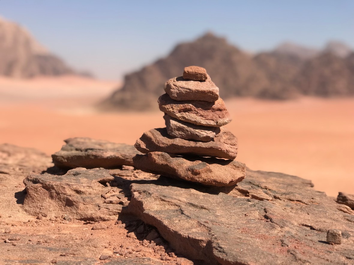 Stones In The Desert, Wadi Rum, Jordan