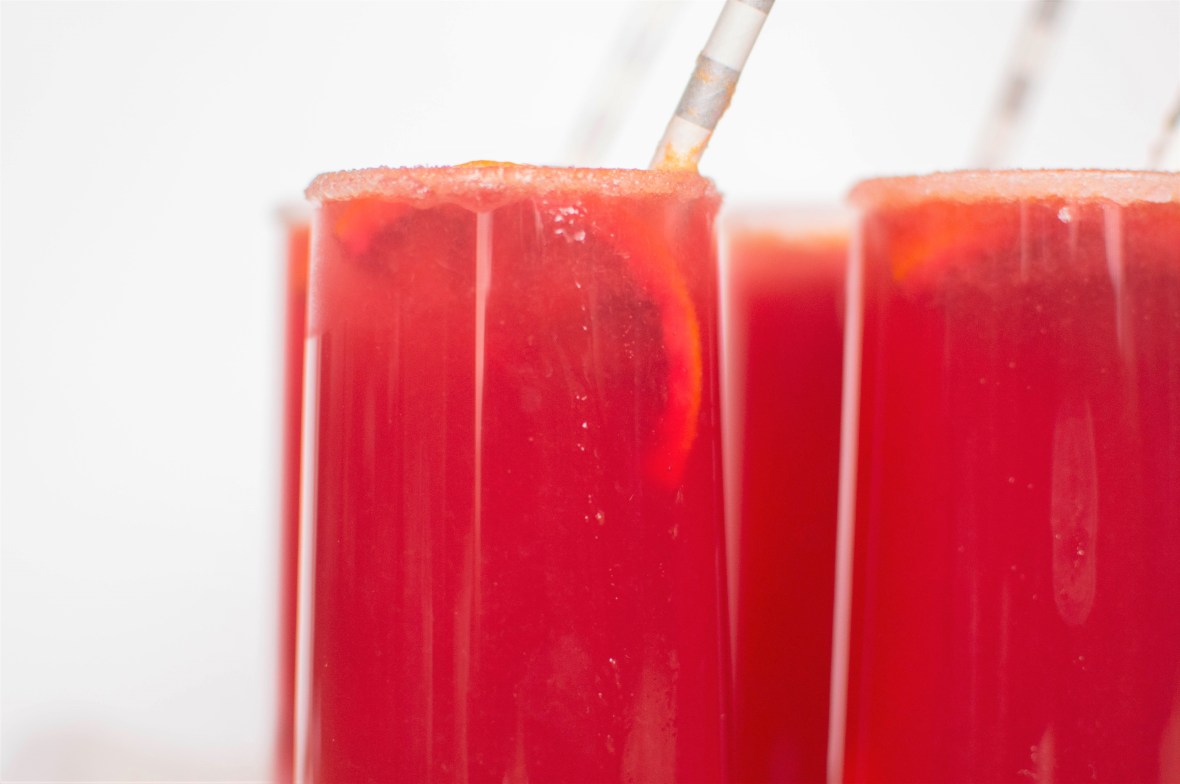Blood Orange Lemonade Close Up - Kay's Kitchen