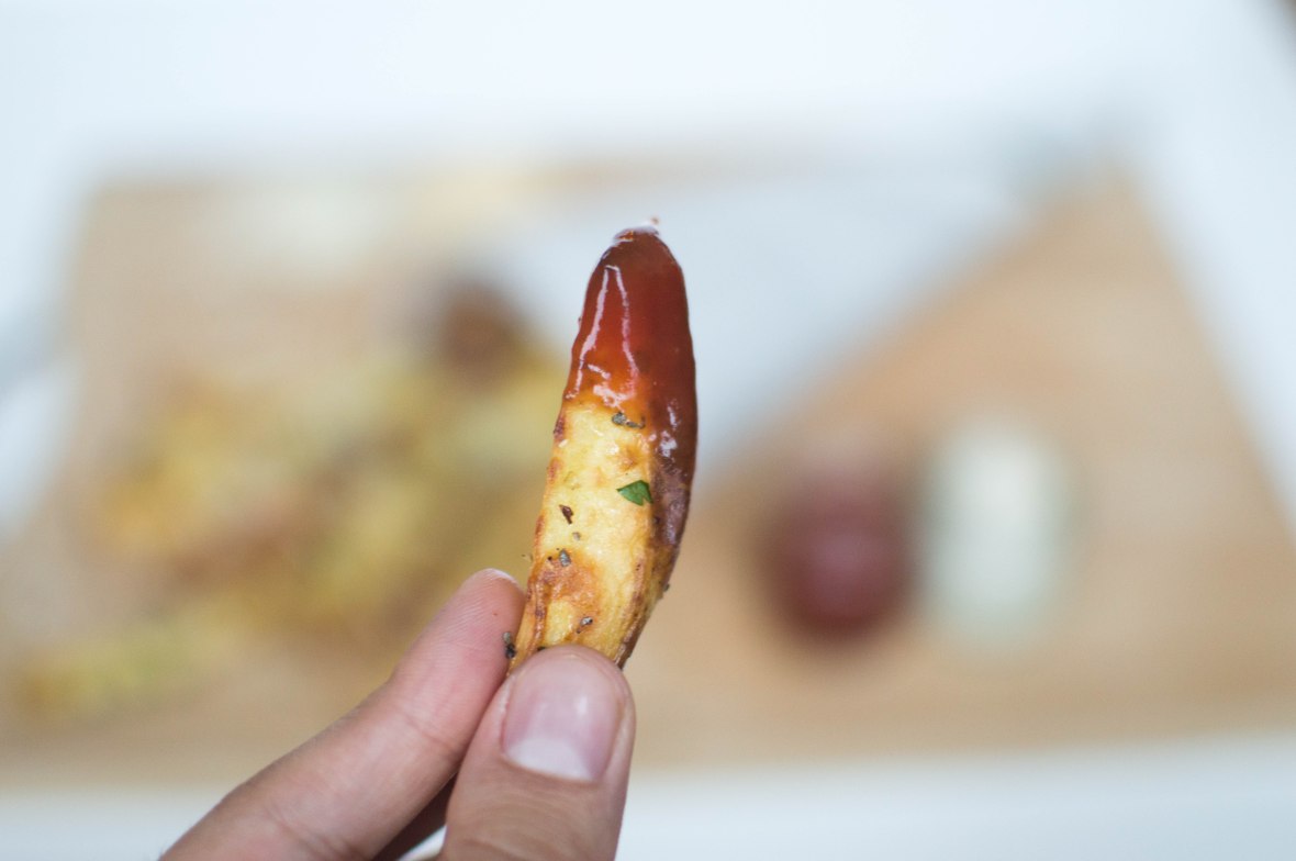 Garlic And Herb Oven Baked Chips - Kay's Kitchen