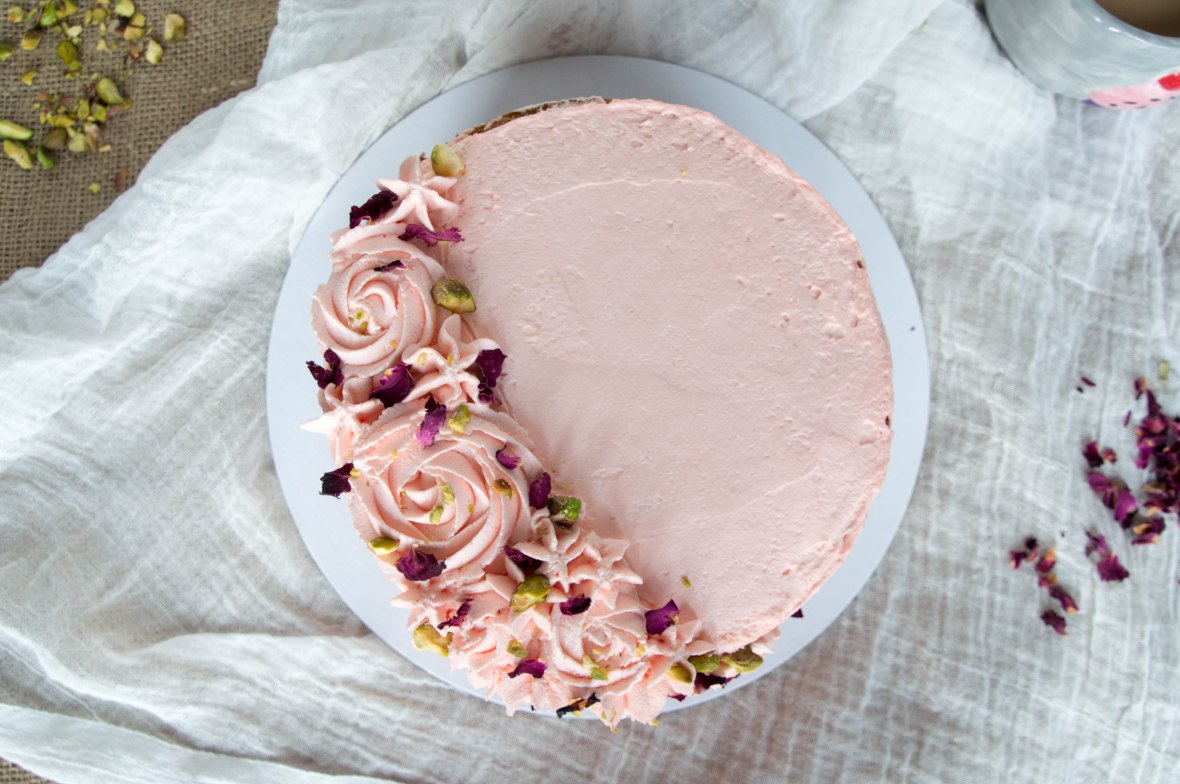 Pistachio And Rose Cake - Kay's Kitchen