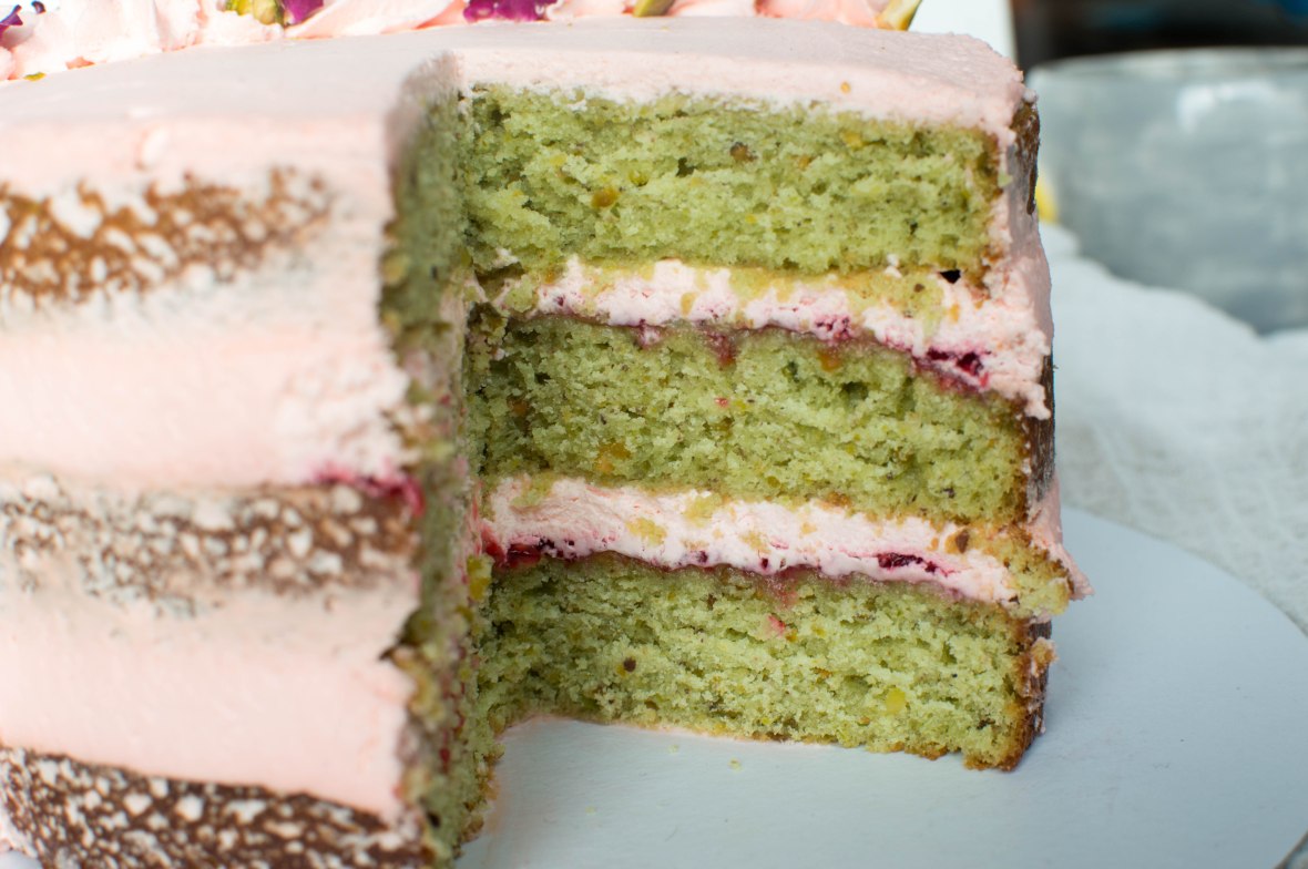 Pistachio, Cardamom And Rose Cake - Kay's Kitchen