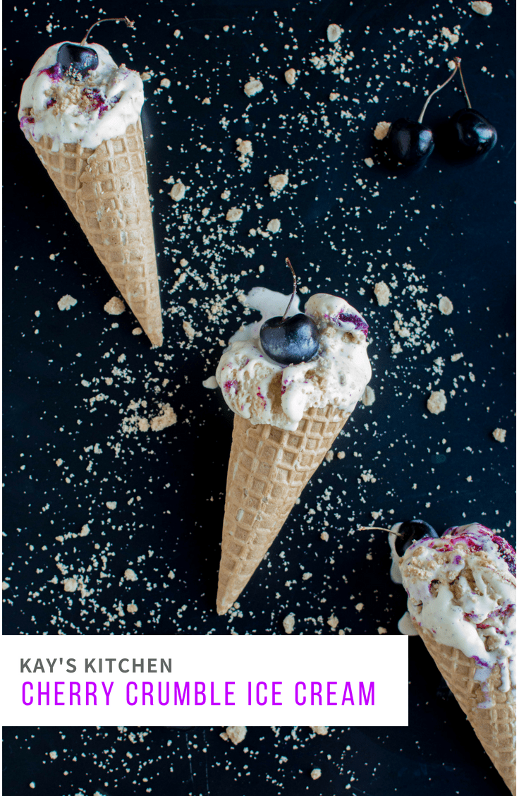 Cherry Crumble Icecream