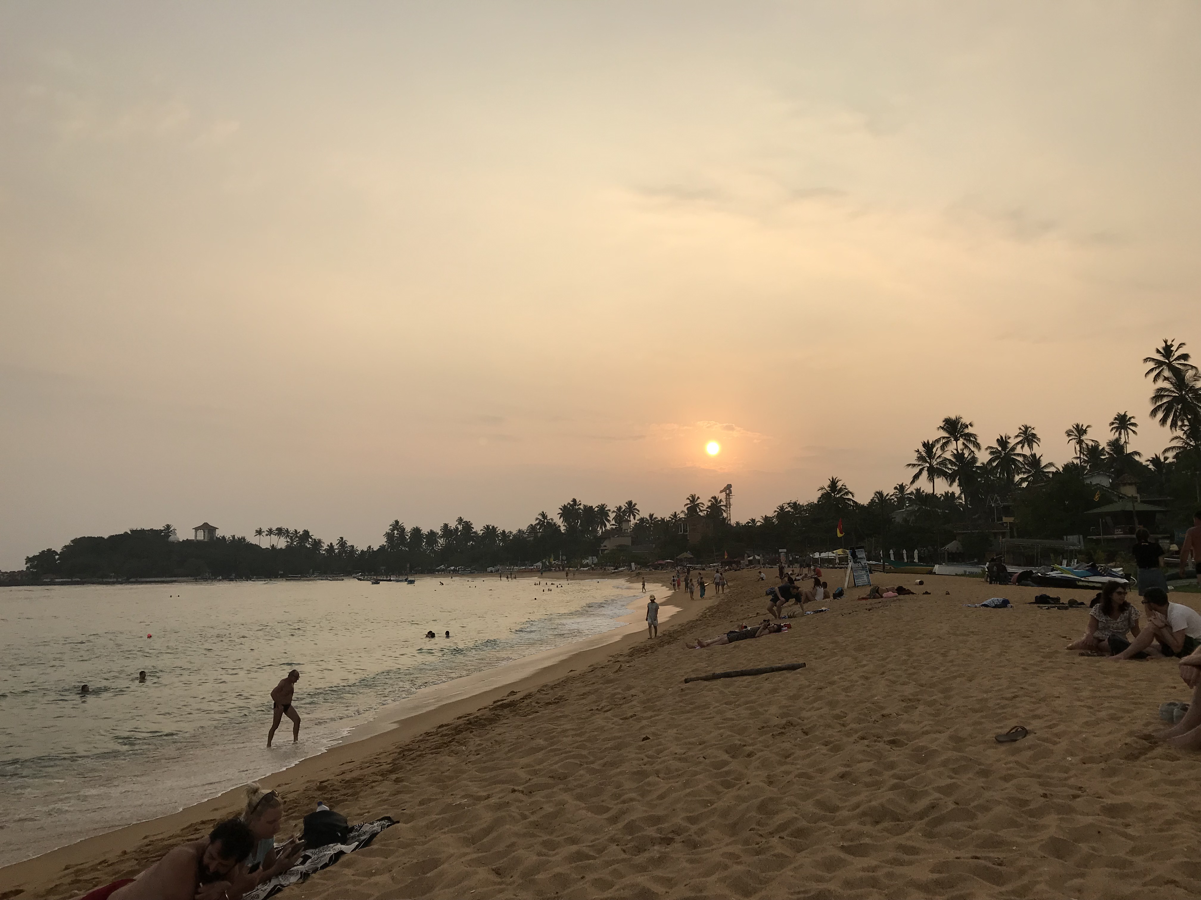 Sunset At Unawatuna Beach, Sri Lanka