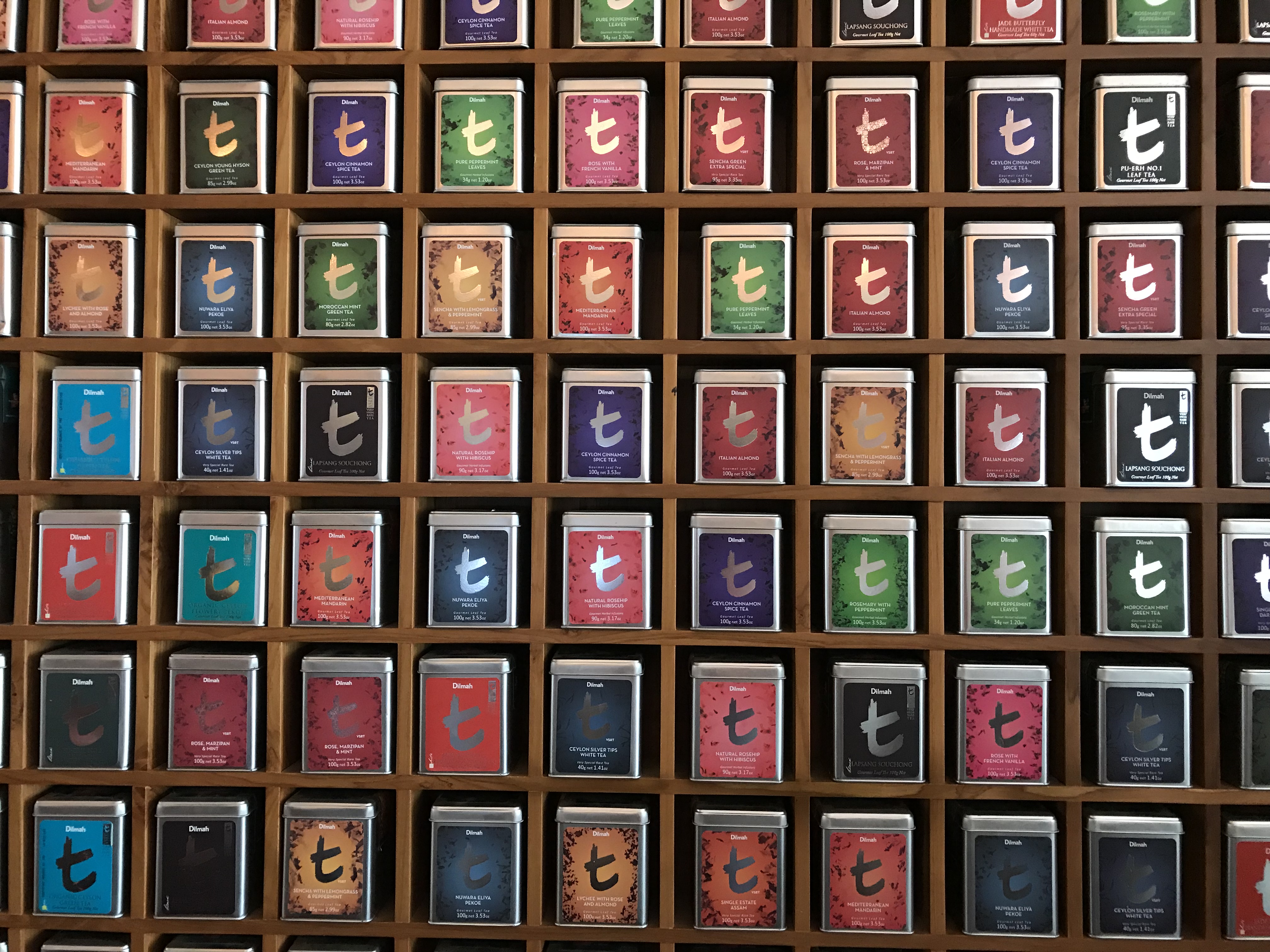 Teas, The t-Lounge by Dilmah, Colombo, Sri Lanka