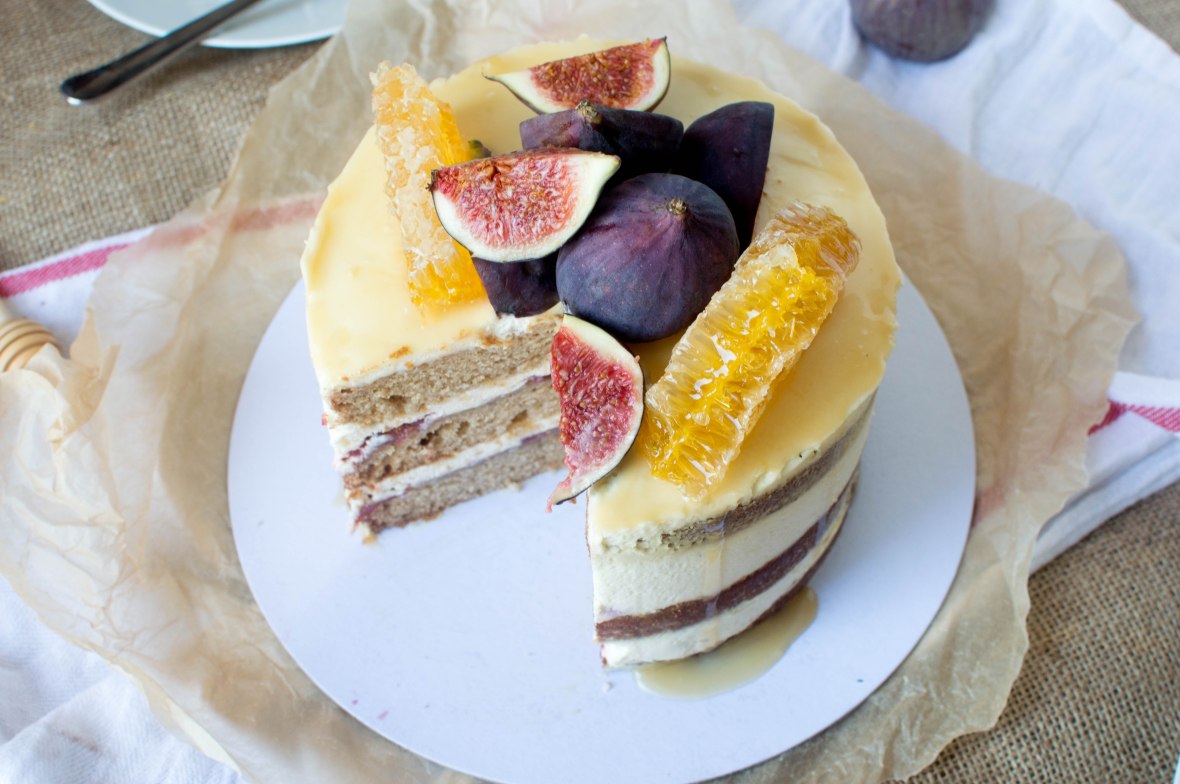 Spiced Fig &amp; Honey Cake - Kay's Kitchen